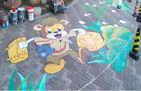  鄢陵夏季画地面彩绘会遇到的问题