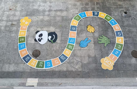  鄢陵地面游戏彩绘