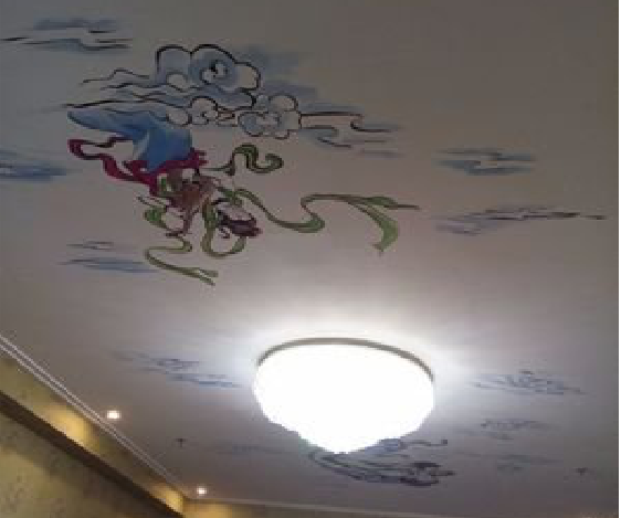  鄢陵如何快速绘制天花板上的手绘墙？