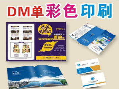  鄢陵单页印刷，色彩搭配简单。