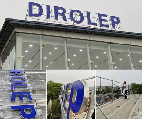  鄢陵楼顶发光字安装的注意事项。